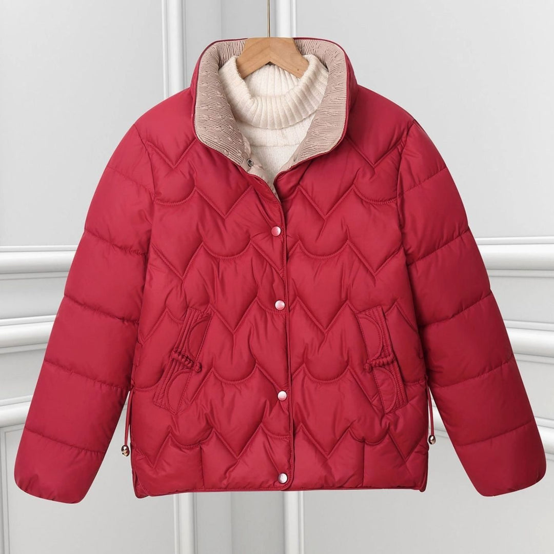 Veste matelassée femme | Matelassage en arc & col montant