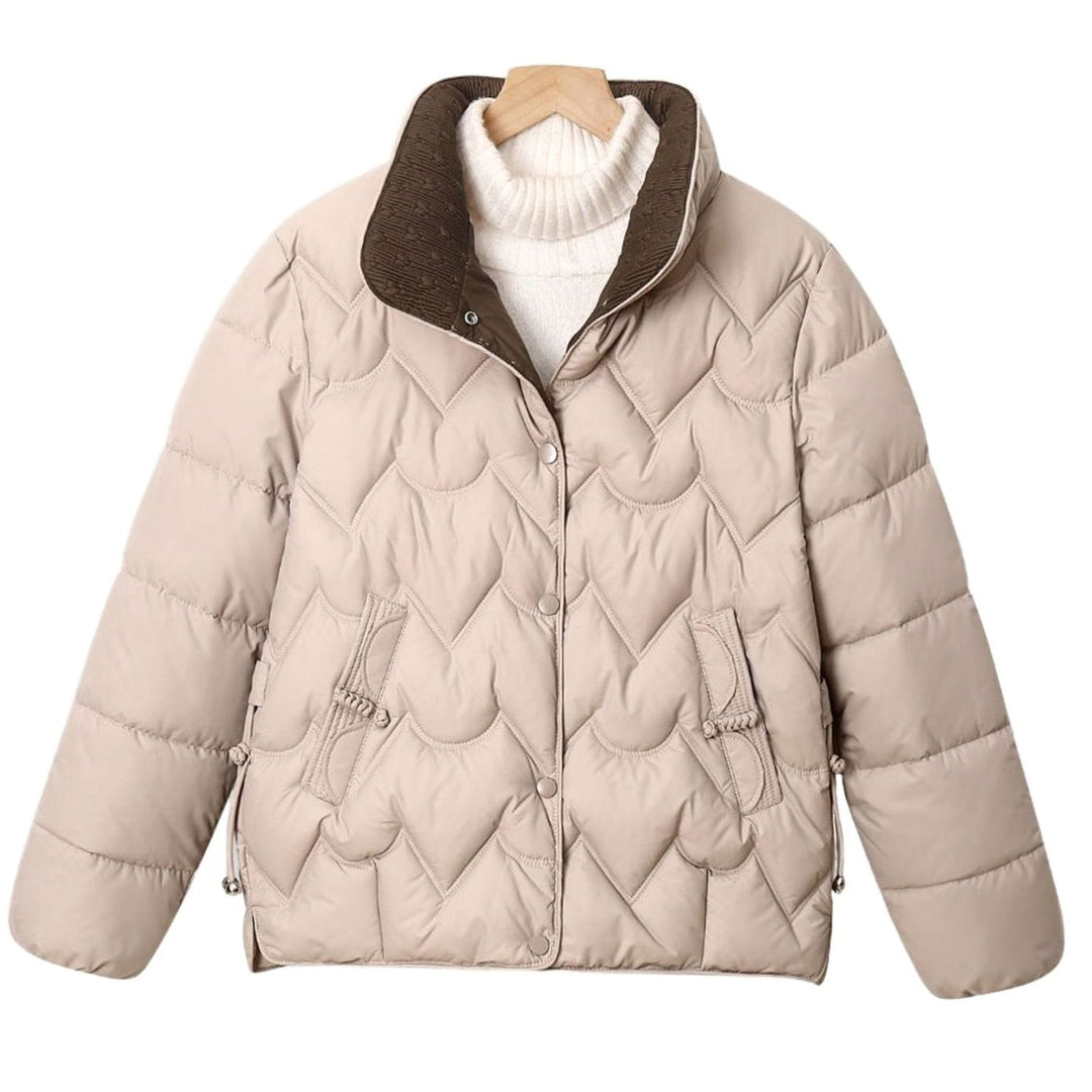 Veste matelassée femme | Matelassage en arc & col montant