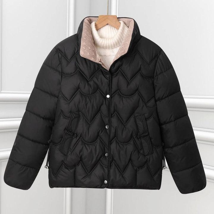 Veste matelassée femme | Matelassage en arc & col montant