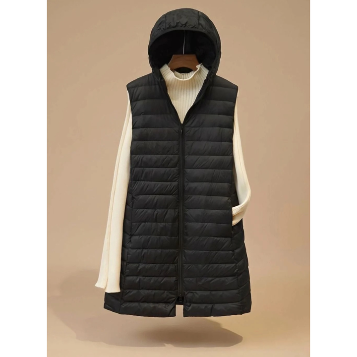 Veste matelassée Femme | Longue avec capuche