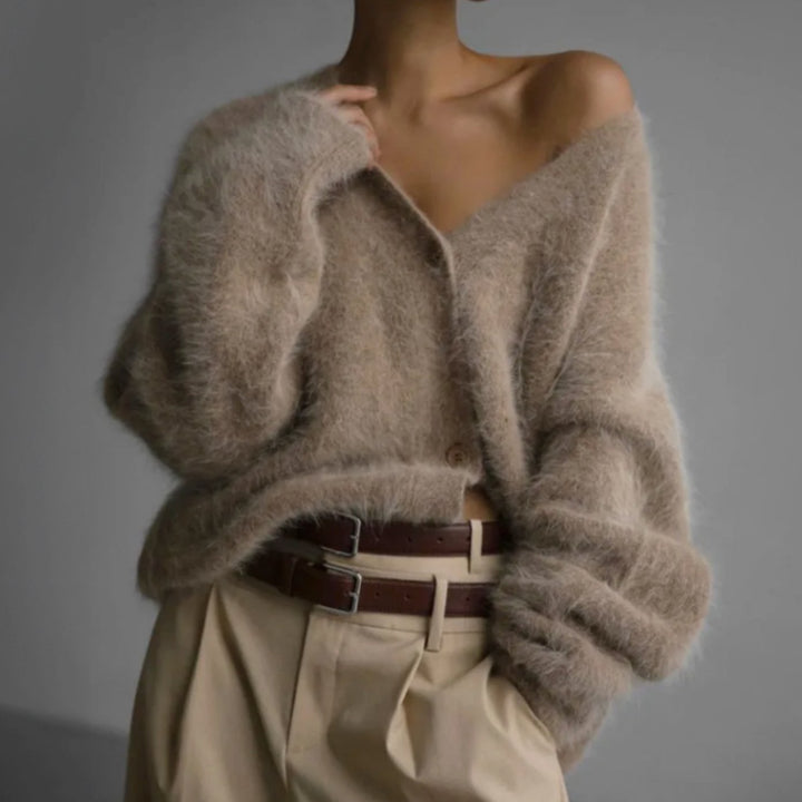 Gilet Femme Oversized | Col V & Chaleur Agréable
