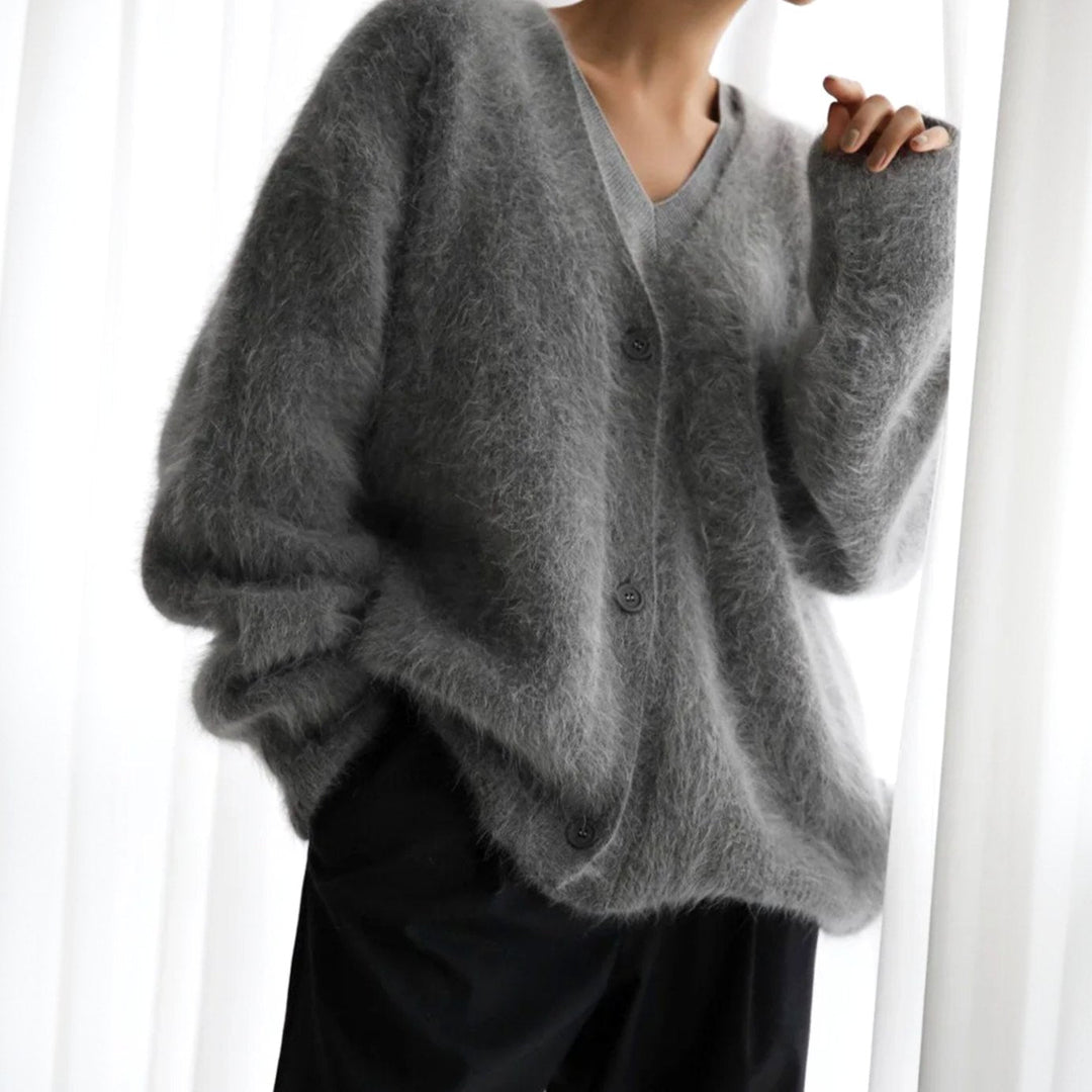 Gilet Femme Oversized | Col V & Chaleur Agréable