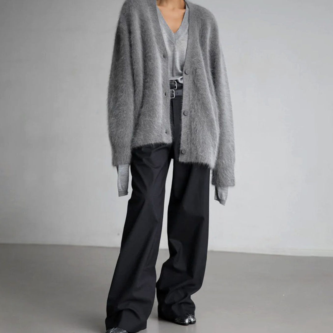 Gilet Femme Oversized | Col V & Chaleur Agréable