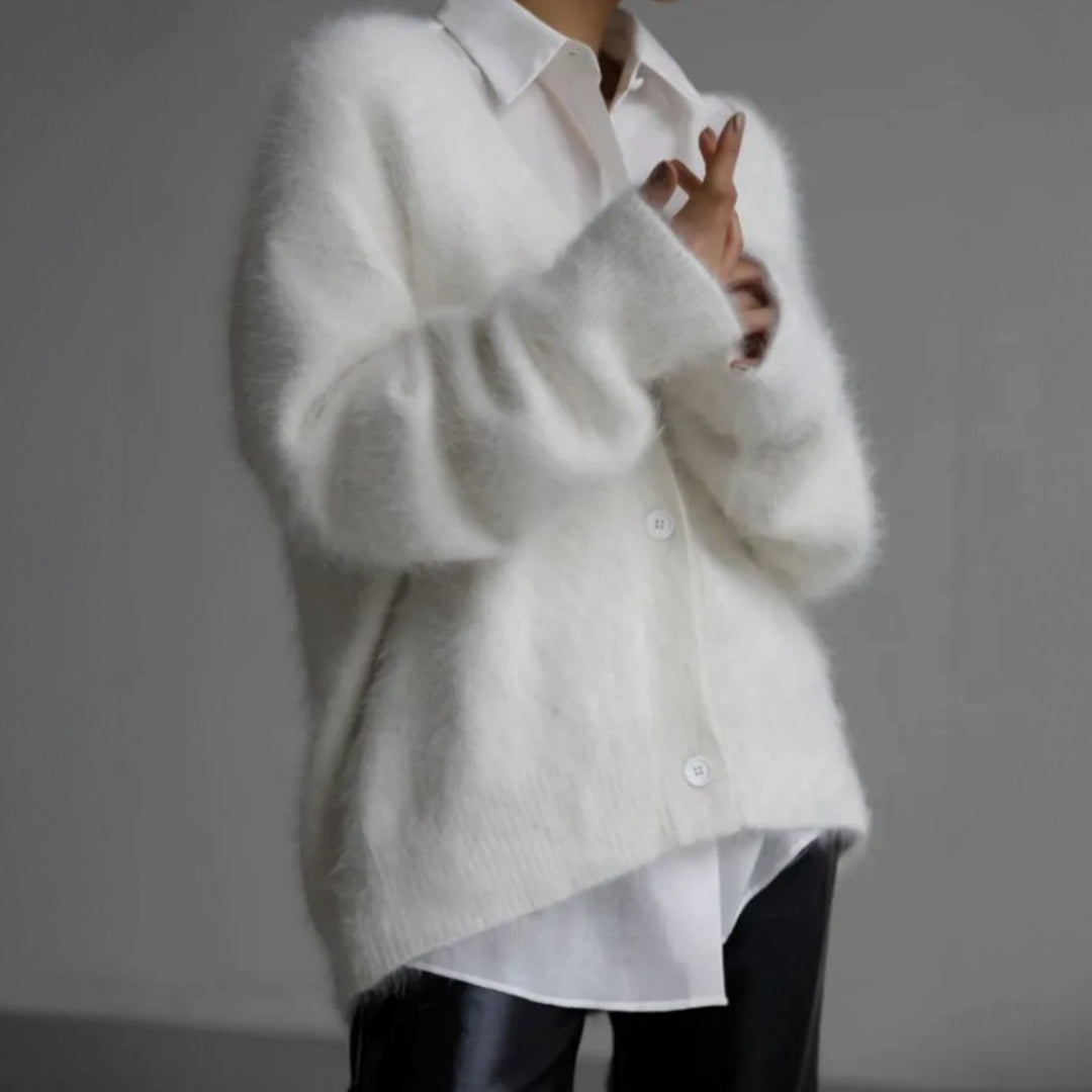 Gilet Femme Oversized | Col V & Chaleur Agréable