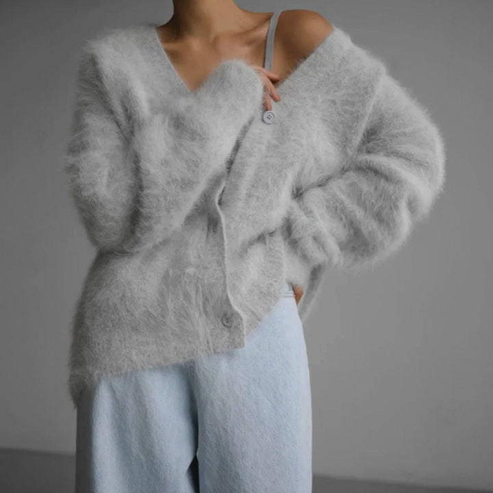 Gilet Femme Oversized | Col V & Chaleur Agréable
