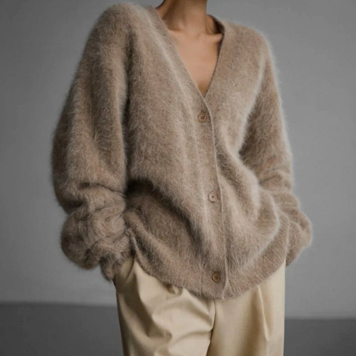 Gilet Femme Oversized | Col V & Chaleur Agréable