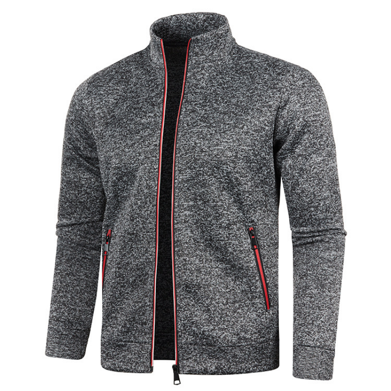 Veste en tricot pour hommes | Col montant & Chaleureuse