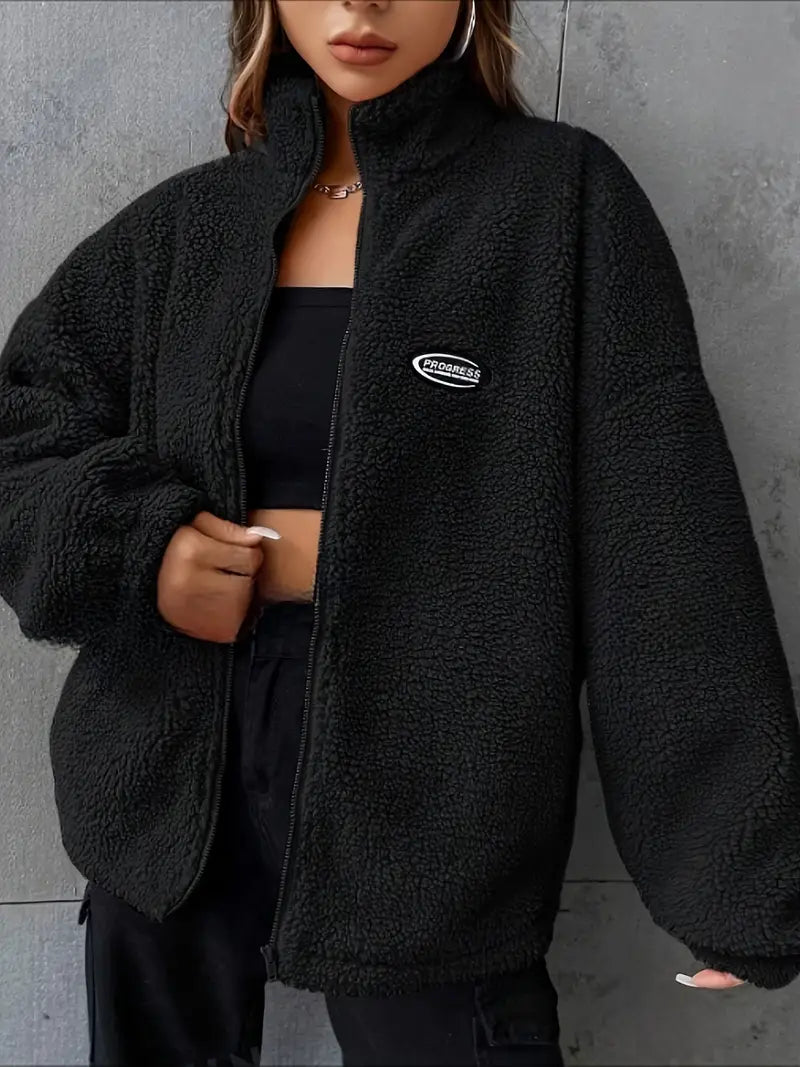 Veste en Teddy pour Femmes | Douce et Chaude avec Coupe Décontractée