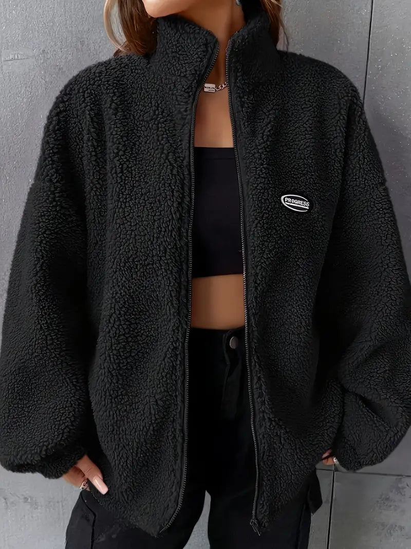 Veste en Teddy pour Femmes | Douce et Chaude avec Coupe Décontractée