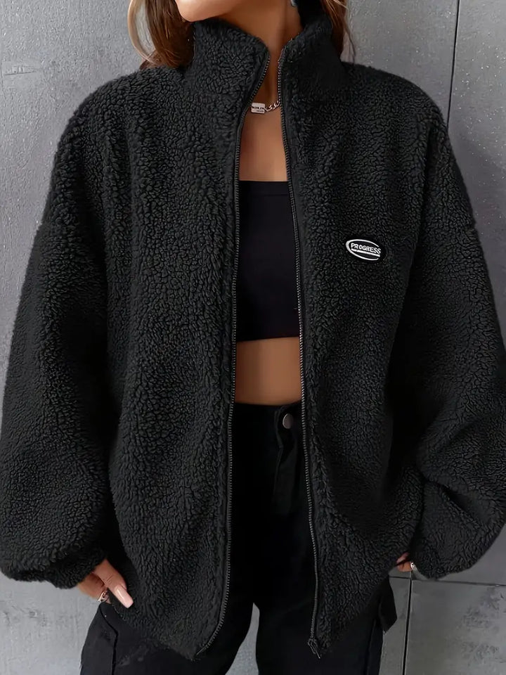 Veste en Teddy pour Femmes | Douce et Chaude avec Coupe Décontractée