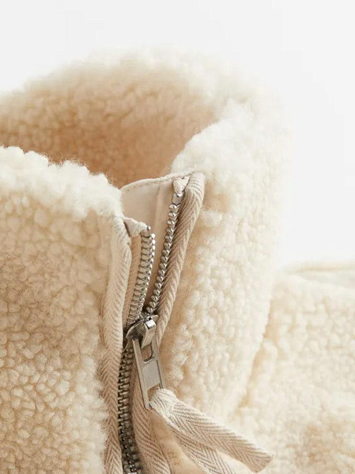 Manteau en Teddy Femme | Oversized & Col Revers