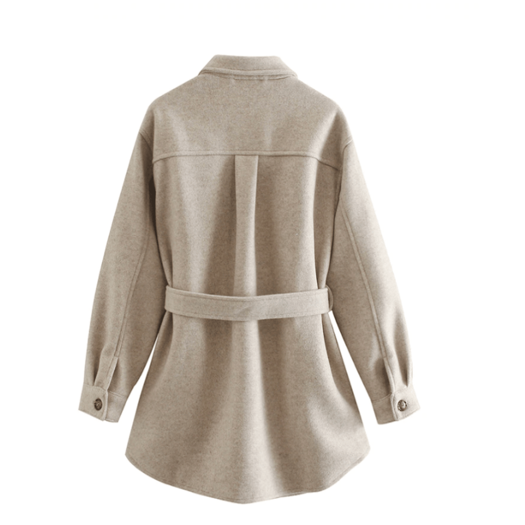 Veste de transition femme | Manteau court femme | Ceinture à nouer pour une chaleur stylée