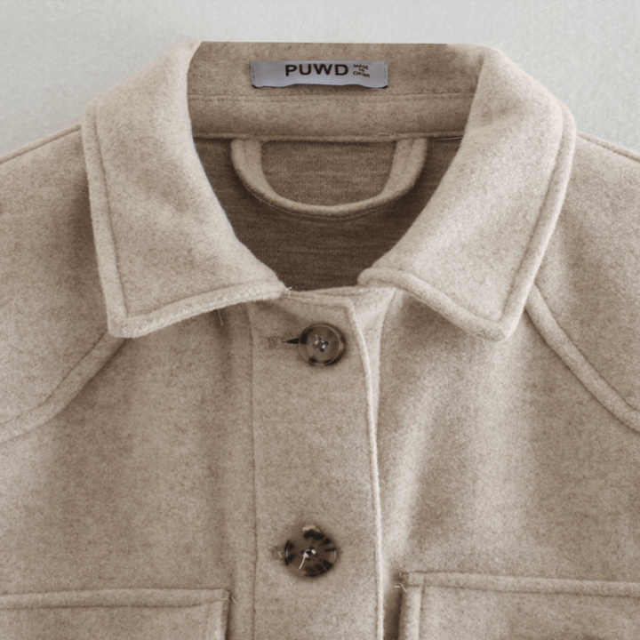 Veste de transition femme | Manteau court femme | Ceinture à nouer pour une chaleur stylée