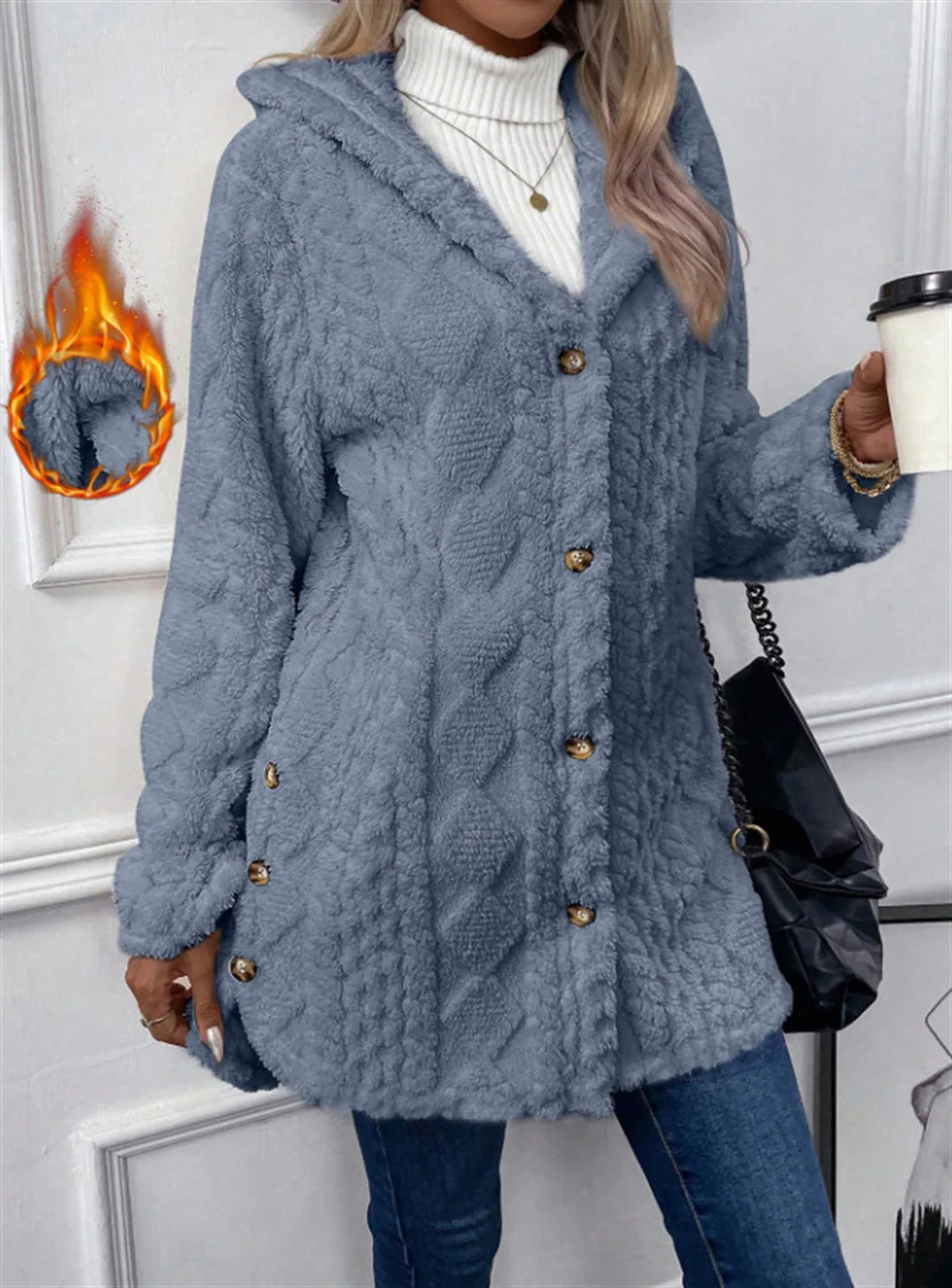 Veste de transition femme | Manteau femme | Patte de boutonnage & confort thermique