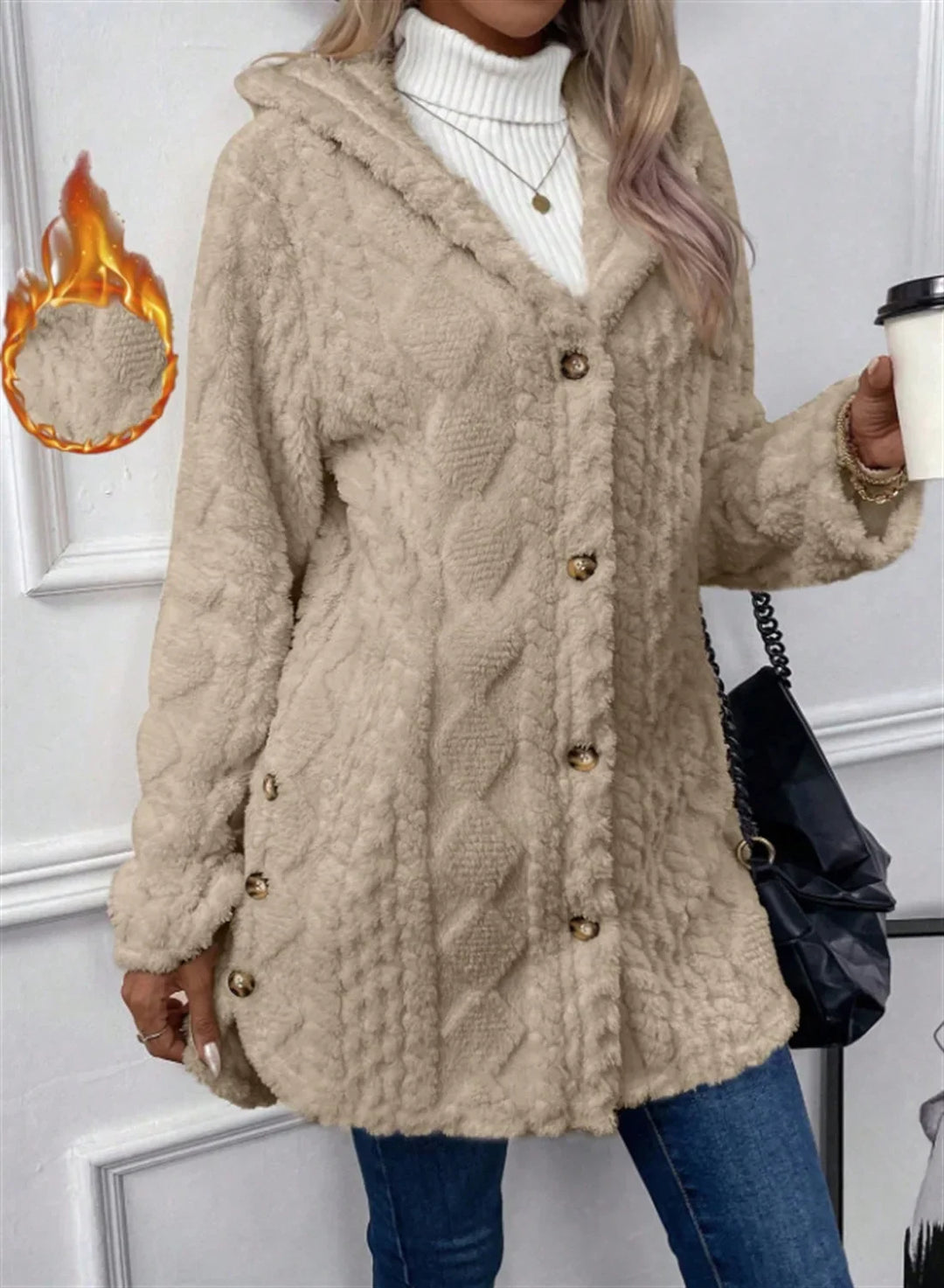 Veste de transition femme | Manteau femme | Patte de boutonnage & confort thermique