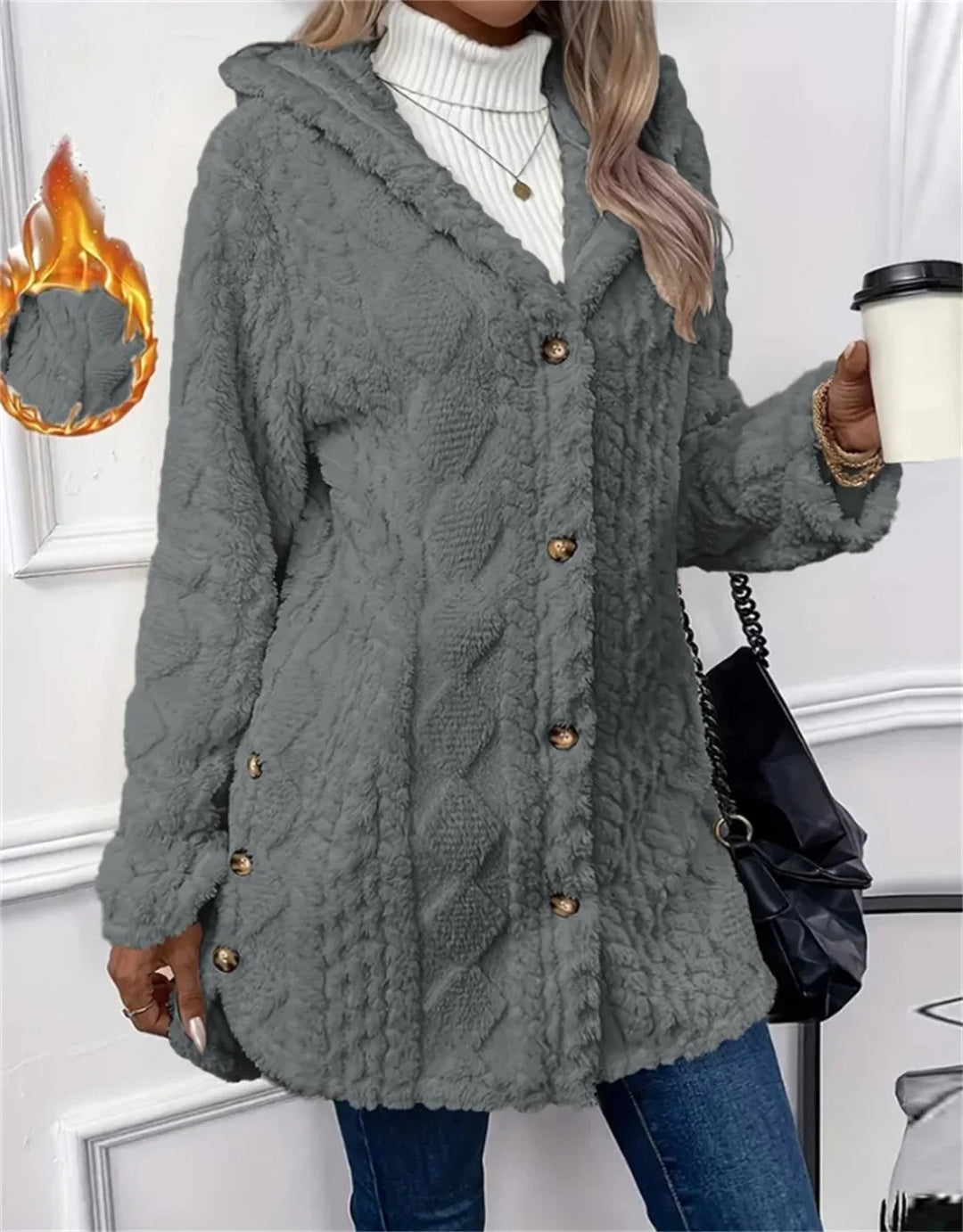 Veste de transition femme | Manteau femme | Patte de boutonnage & confort thermique