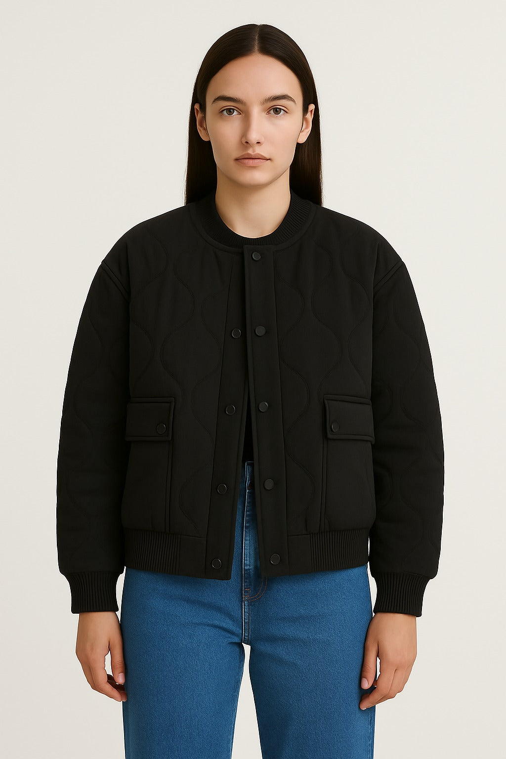 Veste de transition femme | Doudoune femme | Boutons-pression et poches à rabat sécurisées