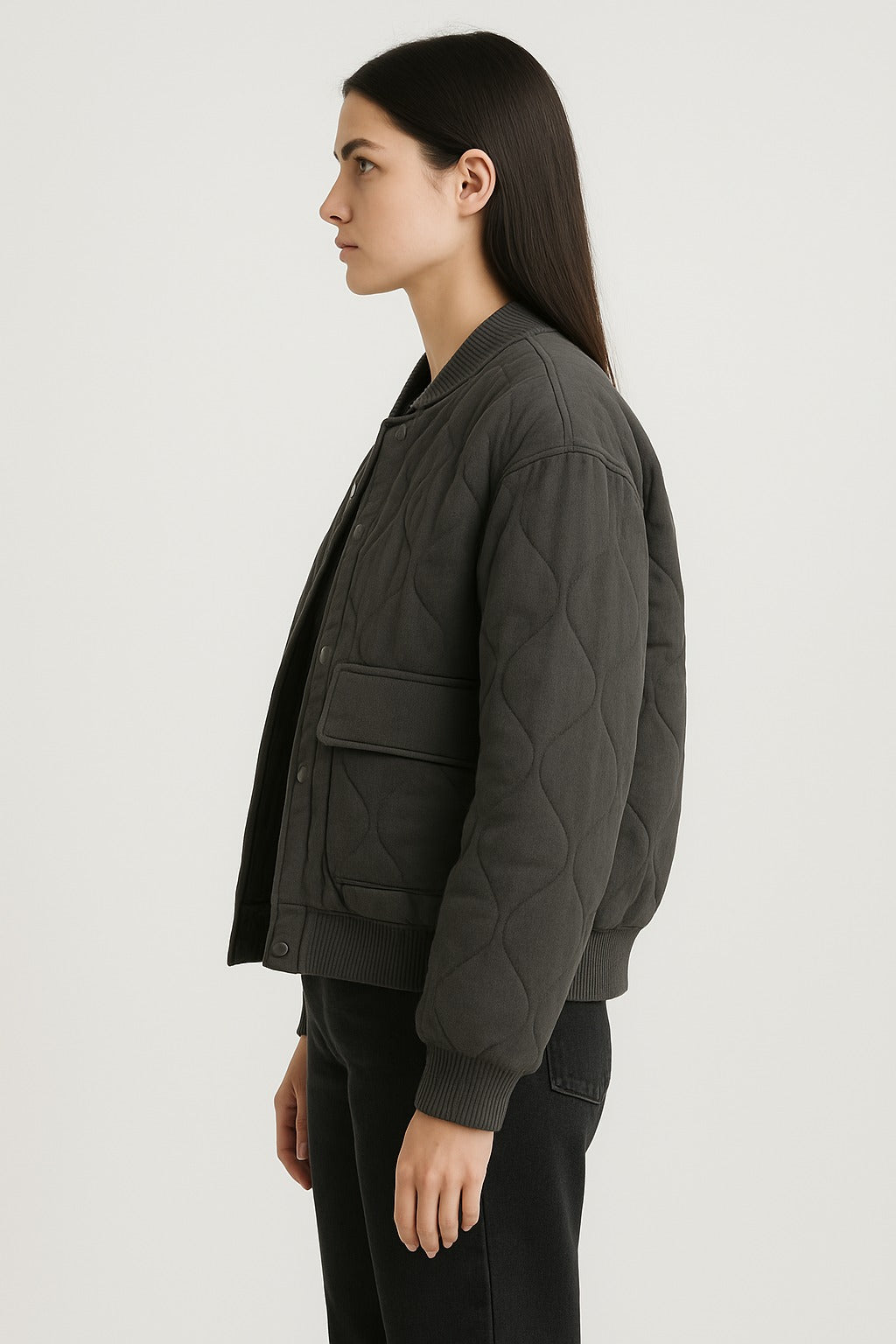 Veste de transition femme | Doudoune femme | Boutons-pression et poches à rabat sécurisées