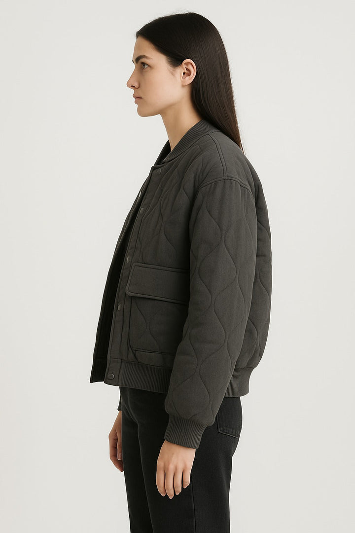 Veste de transition femme | Doudoune femme | Boutons-pression et poches à rabat sécurisées