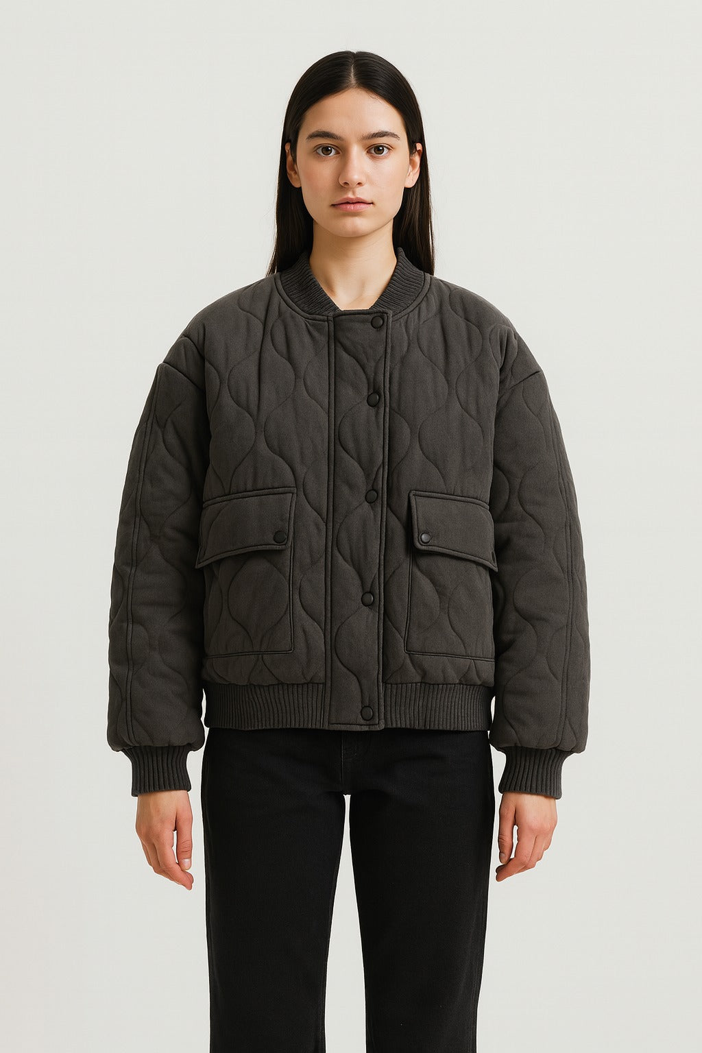Veste de transition femme | Doudoune femme | Boutons-pression et poches à rabat sécurisées