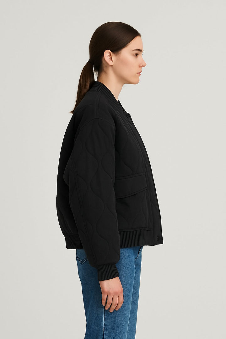 Veste de transition femme | Doudoune femme | Boutons-pression et poches à rabat sécurisées