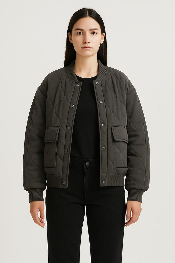 Veste de transition femme | Doudoune femme | Boutons-pression et poches à rabat sécurisées
