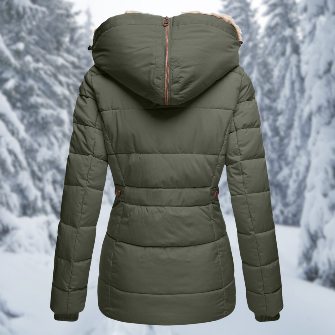 Veste d'hiver Femme | Doudoune Femme | Capuche & Poches zippées pour protection contre les intempéries