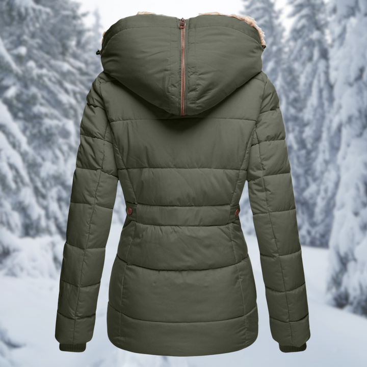 Veste d'hiver Femme | Doudoune Femme | Capuche & Poches zippées pour protection contre les intempéries
