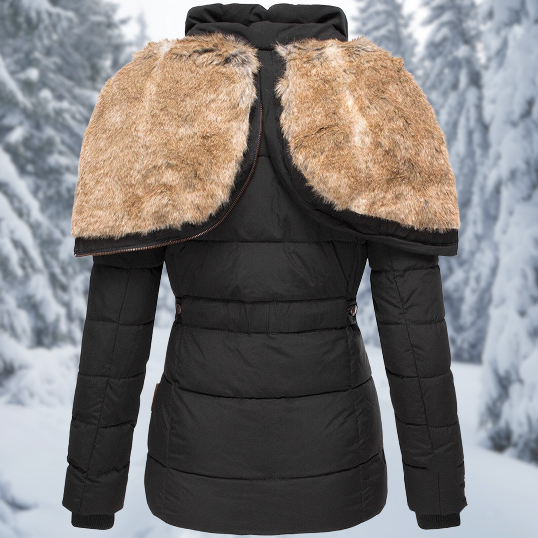 Veste d'hiver Femme | Doudoune Femme | Capuche & Poches zippées pour protection contre les intempéries
