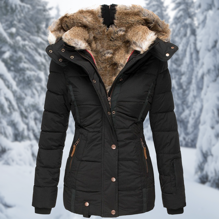 Veste d'hiver Femme | Doudoune Femme | Capuche & Poches zippées pour protection contre les intempéries