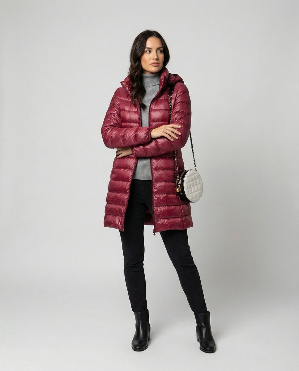Veste d'hiver Femme | Ultra-légère avec capuche