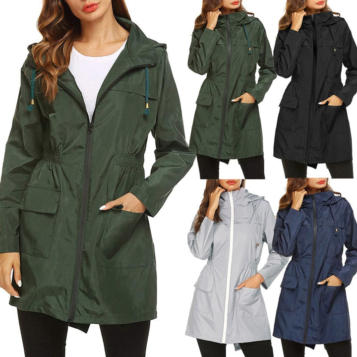 Veste d'hiver Femme | Imperméable avec Capuche