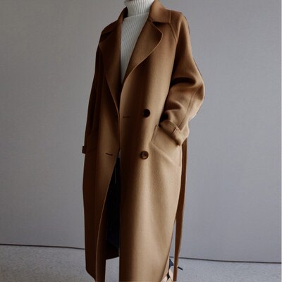 Manteau d'hiver pour femmes | Ceinture à nouer pour une silhouette cintrée