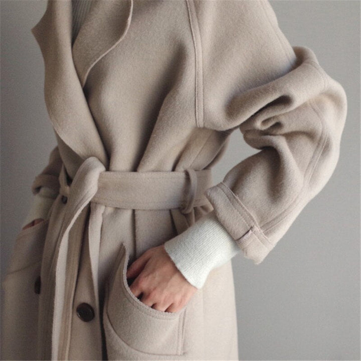 Manteau d'hiver pour femmes | Ceinture à nouer pour une silhouette cintrée