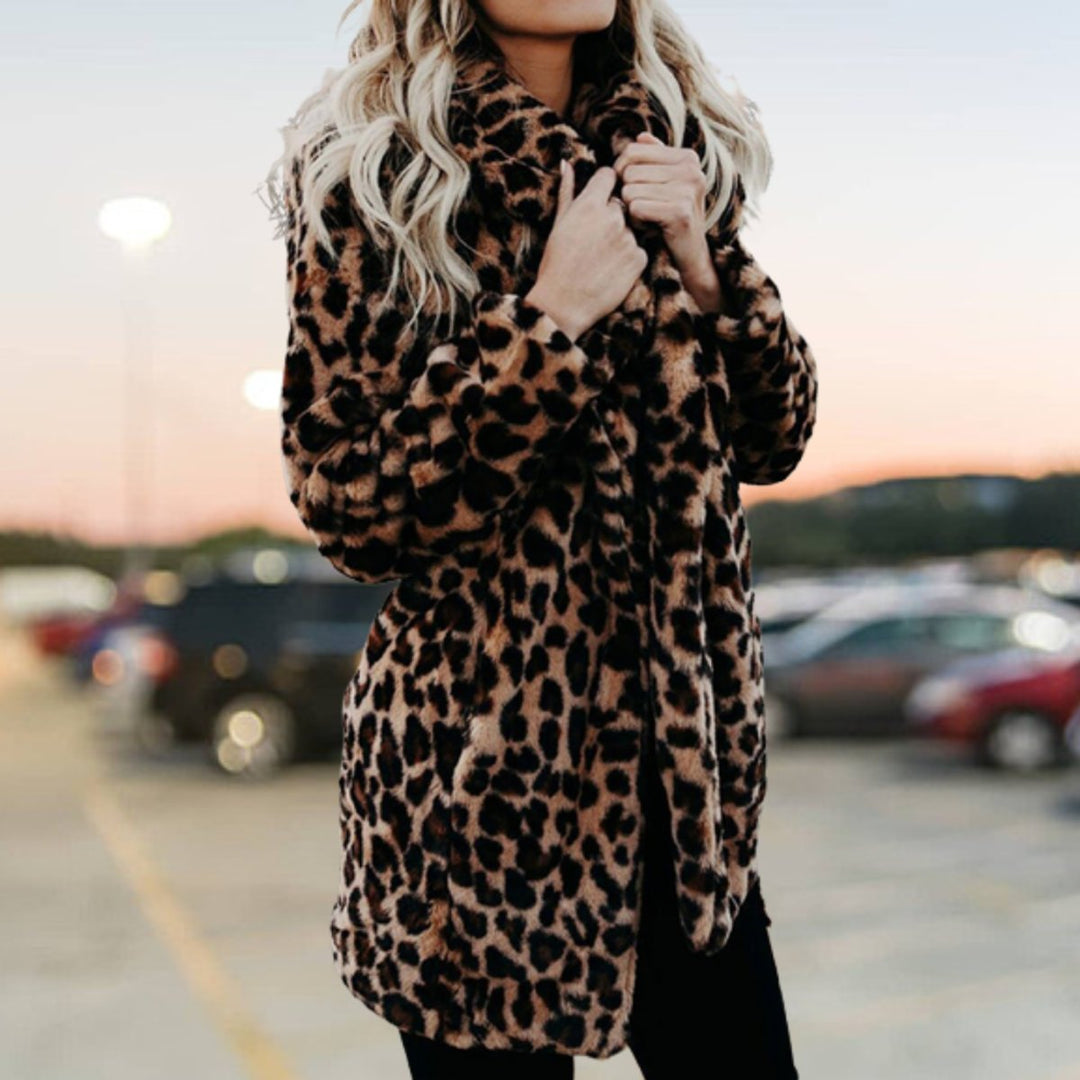 Manteau d'hiver femme design à motifs | Doux et chaud