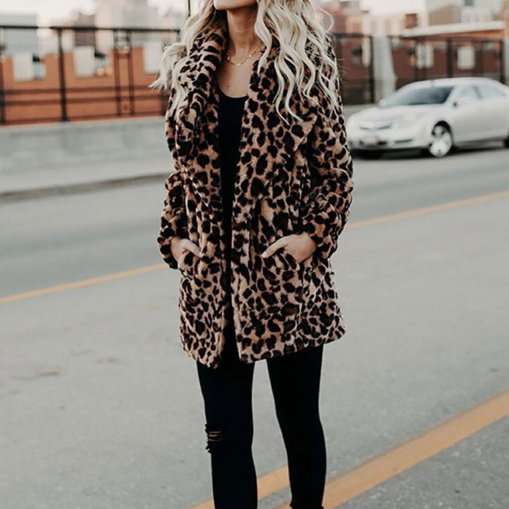Manteau d'hiver femme design à motifs | Doux et chaud