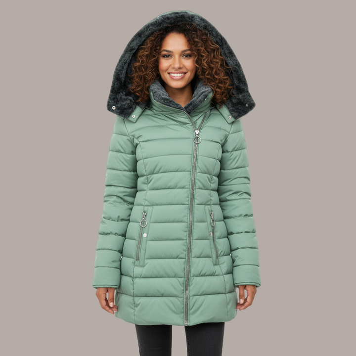 Manteau d'hiver pour femmes | Doublure en fourrure douce & Aspect élégant