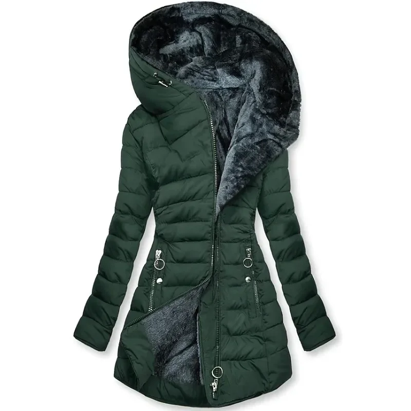 Manteau d'hiver pour femmes | Doublure en fourrure douce & Aspect élégant