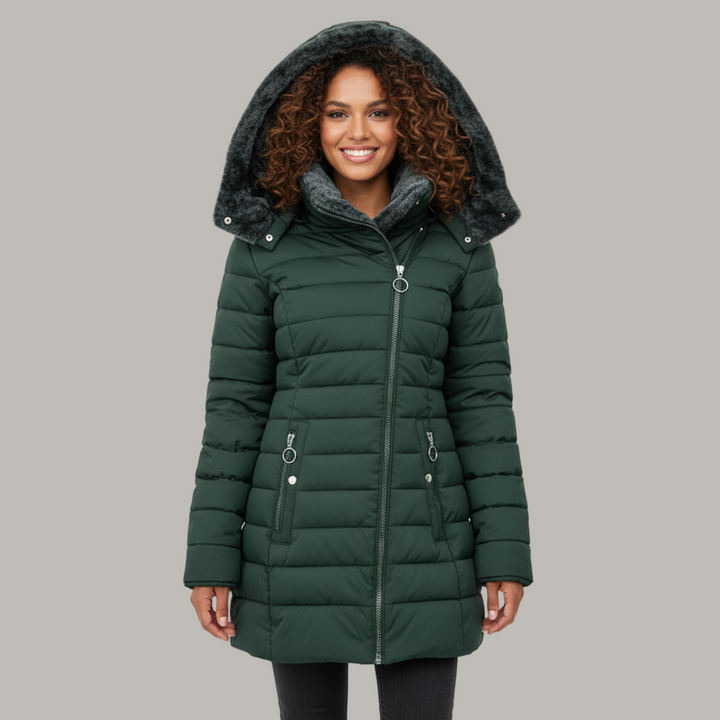 Manteau d'hiver pour femmes | Doublure en fourrure douce & Aspect élégant