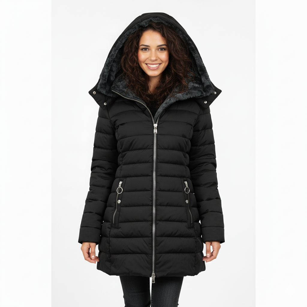 Manteau d'hiver pour femmes | Doublure en fourrure douce & Aspect élégant