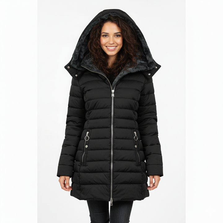 Manteau d'hiver pour femmes | Doublure en fourrure douce & Aspect élégant