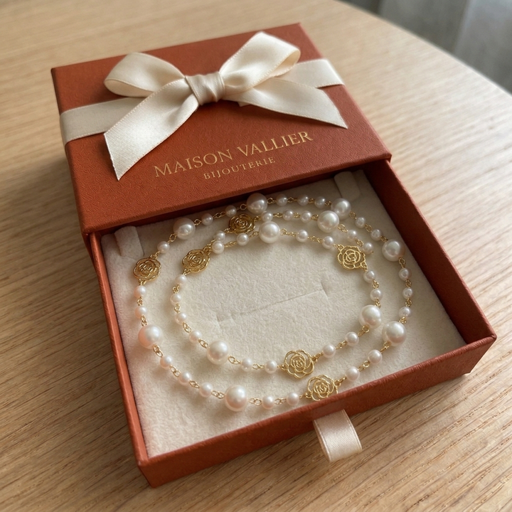 Collier élégant avec petite perle | Or