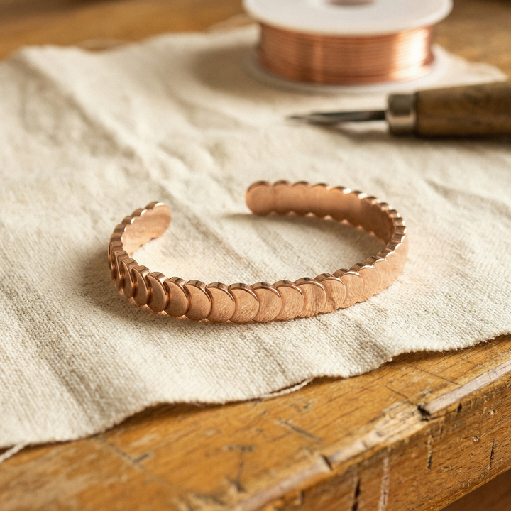 Bracelet en cuivre Marées