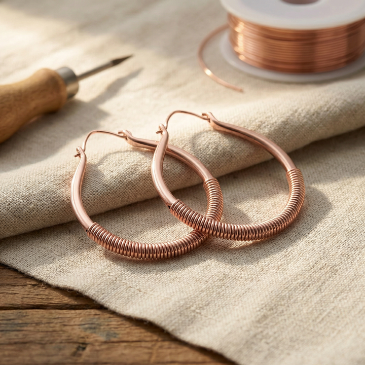Boucles d'oreilles en bronze de Krik