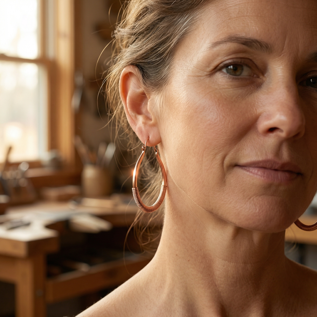 Boucles d'oreilles en bronze de Krik