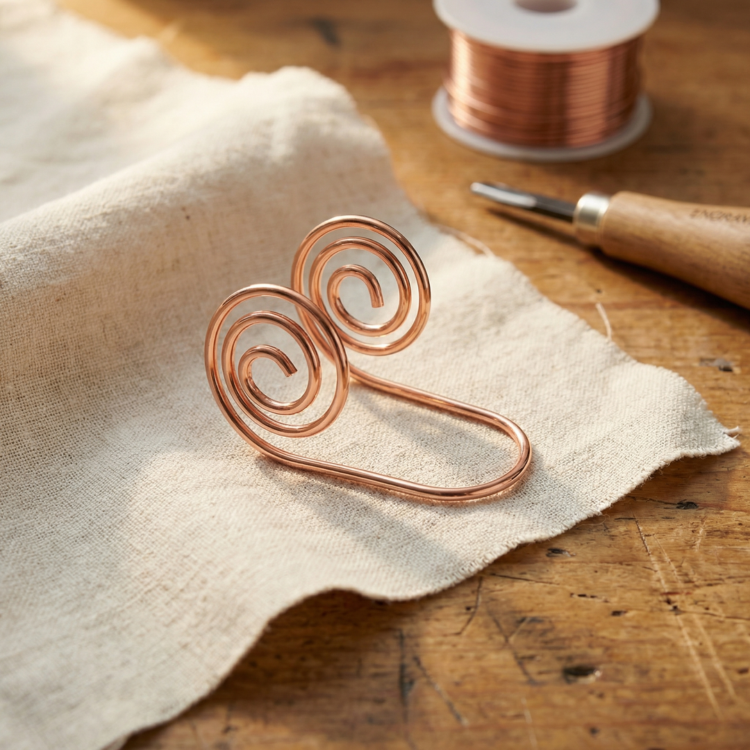 Flux Spirale Artisanale en Cuivre