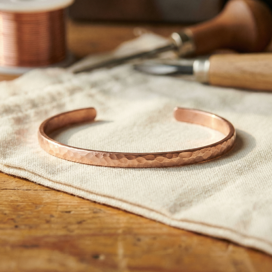 Chaîne de cheville en cuivre Sable