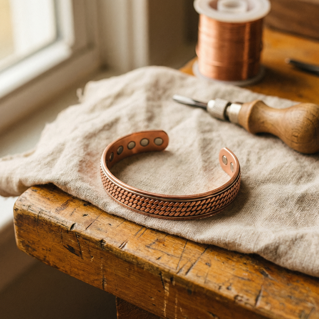 Bracelet en Cuivre Ondulé