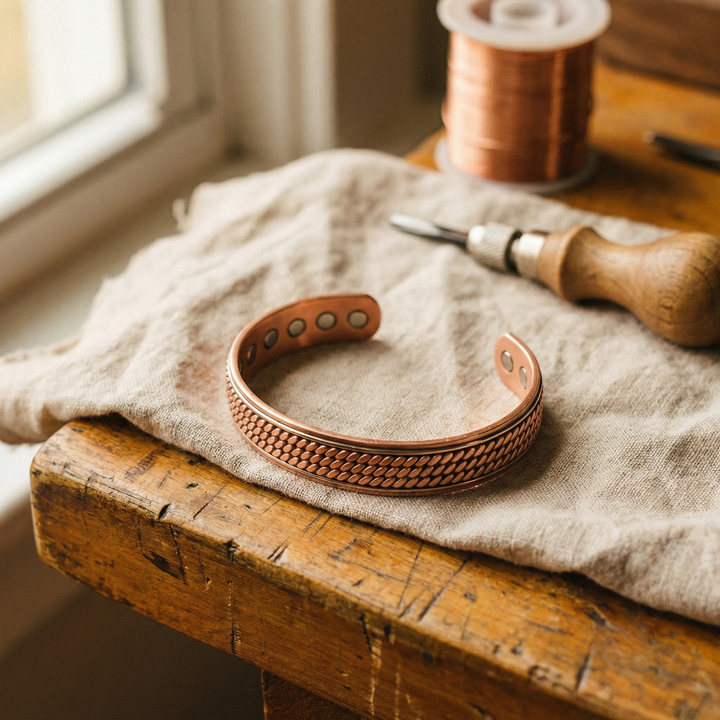 Bracelet en Cuivre Ondulé