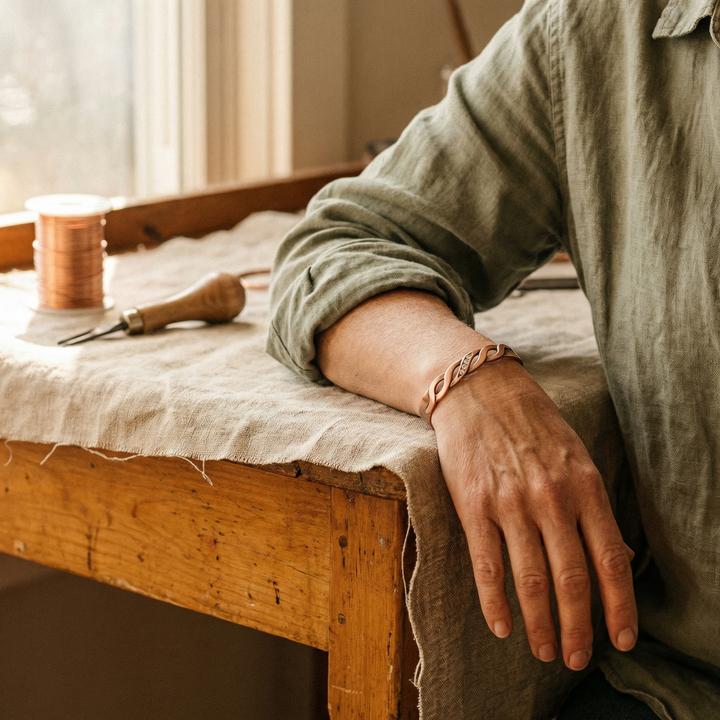 Bracelet en cuivre Lisière
